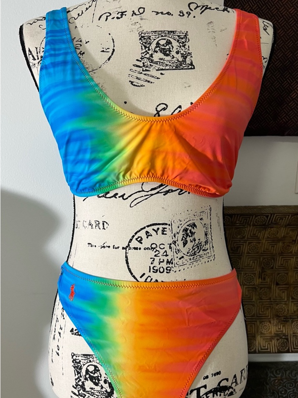 Ralph Lauren Rainbow Ombre Scoop Bikini Set!